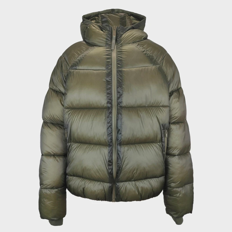 Image of Jack Wills Mens Harley Water and Wind Resistant Short Puffer Jacket Khaki male S