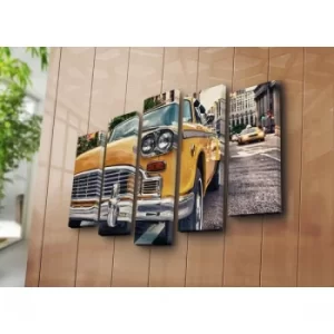 Image of 5PAT-45 Multicolor Decorative Canvas Painting (5 Pieces)