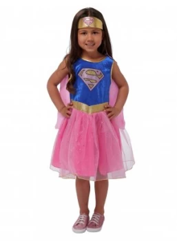 Image of DC Supergirl Fancy Dress Costume 5 6 Years