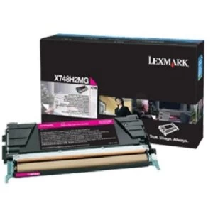 Image of Lexmark X748H2MG Magenta Laser Toner Ink Cartridge