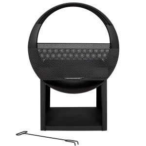 Image of La Hacienda Camacha Perforated Fireplace - Black