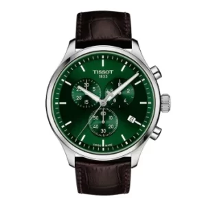 Image of Tissot Chrono XL Classic Mens Brown Leather Strap Watch