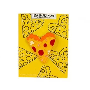 Image of The Happy News Enamel Pin Badge - Pizza