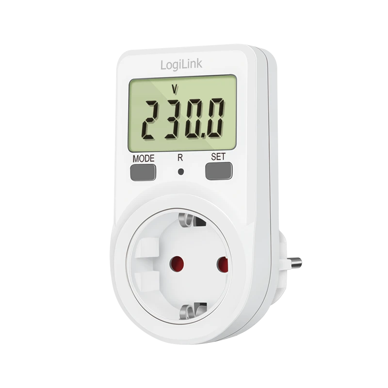 Image of LogiLink Energy Cost Meter. 1.5" LCD display. single tariff
