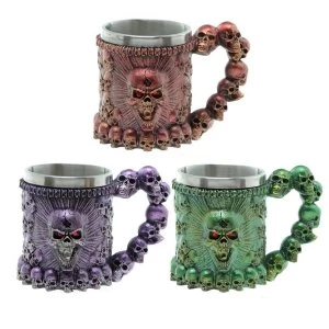 Image of Decorative Screaming Skull Tankard (1 Random Supplied)