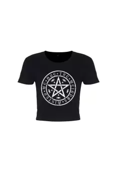 Image of We Are The Weirdos Mister Pentagram Crop Top