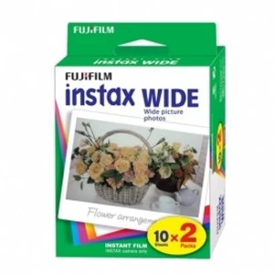 Image of Fuji Instax Wide Picture Format Film Pack of 10 Sheets x2 for 210 300
