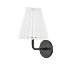 Image of Hudson Valley Lighting Demi 1 Light Wall Sconce in Soft Black