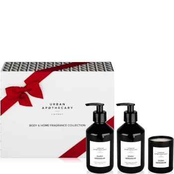 Image of Urban Apothecary Oudh Geranium Body + Home Collection - 300ml Wash, Lotion and 70g Candle
