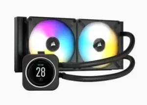 Image of Corsair iCUE H100i ELITE LCD 240mm Intel/AMD CPU Liquid Cooler