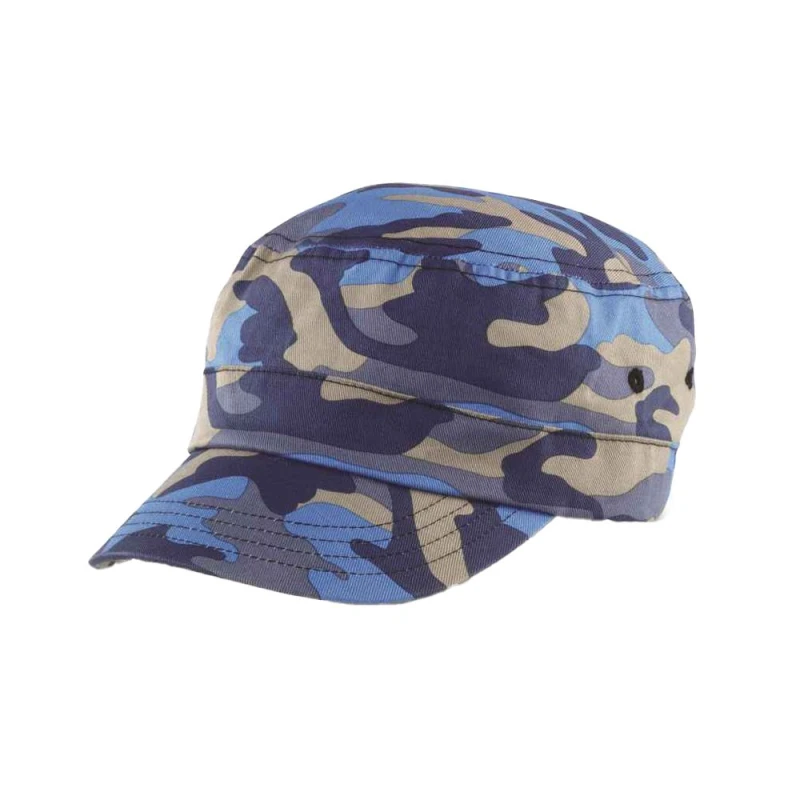 Image of Result Result Men Urban Camo Baseball Cap in Indigo Indigo One Size Male 5063527291769