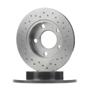 Image of BREMBO Brake disc AUDI,SEAT 08.9136.1X 8E0615601B,8E0615601P Brake rotor,Brake discs,Brake rotors