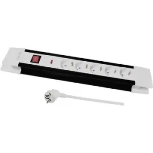 Image of LogiLink LPS211 Power strip (+ switch) Black, White PG connector