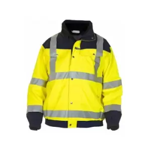 Image of Furth hivis sns pilot jacket two tone yellow/navy xxl - Hydrowear