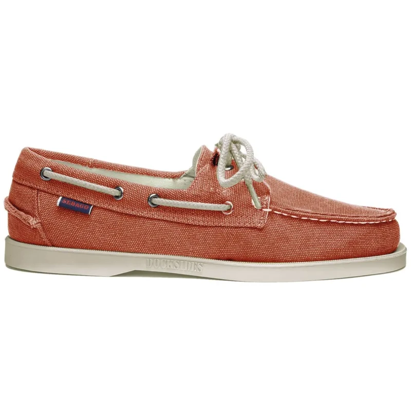 Image of Sebago Boat shoes Sebago Portland Washed Canvas Marron Male 43