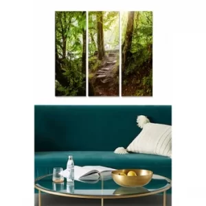 Image of MDF301001450 Multicolor Decorative MDF Painting (3 Pieces)