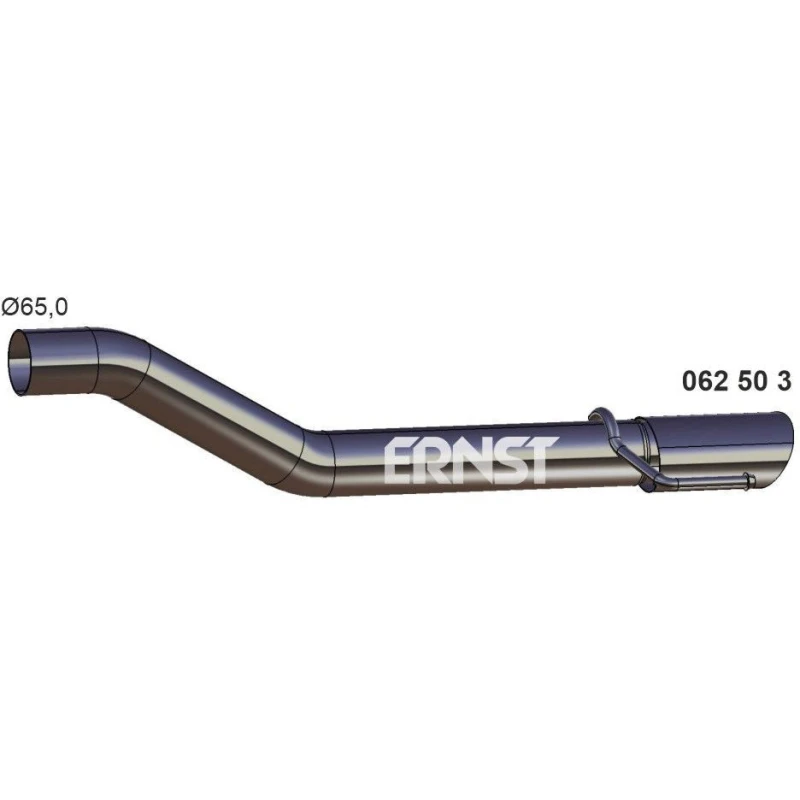 Image of ERNST 062503 Exhaust Pipe Rear, Length: 850mm Exhaust Pipe (17)