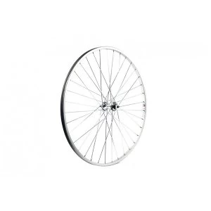 Image of Wilkinson Wheel 700c Road Silver Solid Axle Front Wheel (21mm)