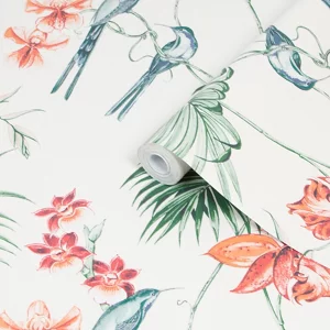 Image of Graham & Brown Julien Macdonald Utopia Pearl Wallpaper Paper