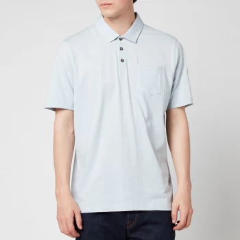 Image of Ted Baker Mens Distanc Linen Polo Shirt - Light Grey - 3/M
