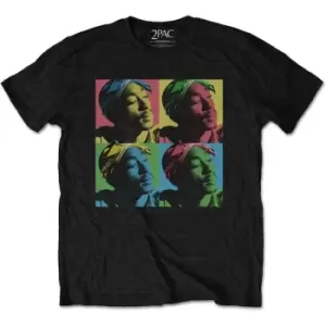 Image of Tupac - Pop Art Unisex Small T-Shirt - Black