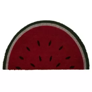Image of Premier Housewares Water Melon PVC Backed Coir Doormat