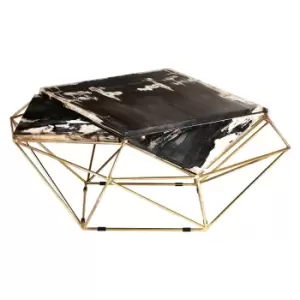 Image of Relic Dark Petrified Wood Coffee Table