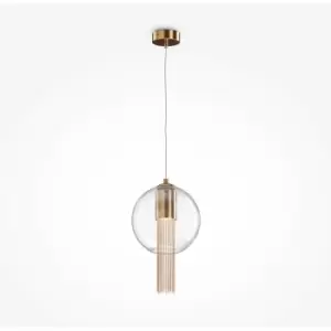 Image of Maytoni Maytoni Flusso i Modern Slim Pendant Ceiling Light Bronze GU10