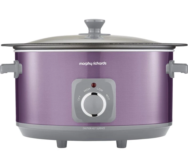 Image of Morphy Richards Accents Sear & Stew Slow Cooker - Purple, Purple 5056765402172