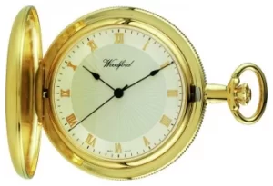 Image of Woodford Gold-Plate Full hunter White Dial pocket 1053 Watch