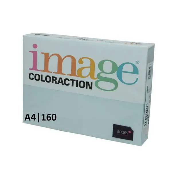 Image of Image Coloraction A4 160gsm Paper/Card - 250 Sheets (1 Pack) Pale Blue (Lagoon)