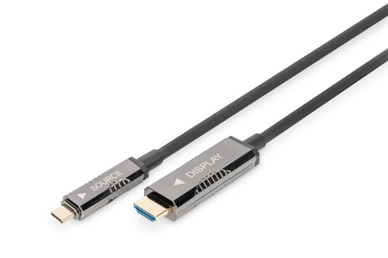 Image of Digitus USB-C - HDMI AOC adapter cable. 4K Ultra HD / 60 Hz. 20m