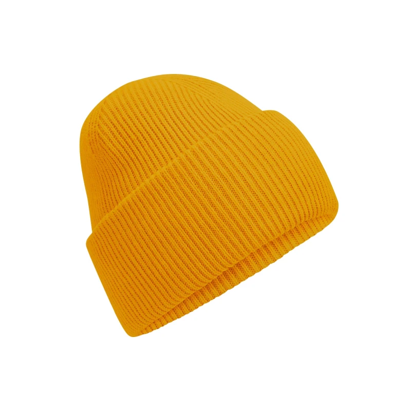 Image of Beechfield Beechfield Men Classic Deep Cuffed Beanie in Mustard Mustard One Size Male 5063425890644
