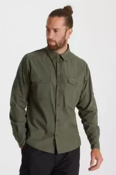 Image of Cotton-Blend Kiwi' Long Sleeve Shirt