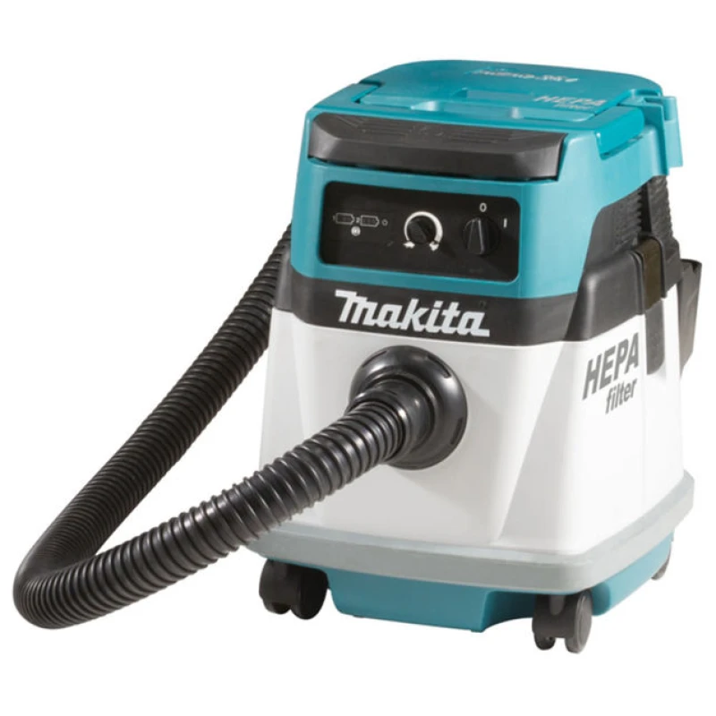 Image of Makita DVC151L Twin 18v LXT Cordless / Corded Dust Extractor 110v DVC151LZ/1 Batteries: No Batteries