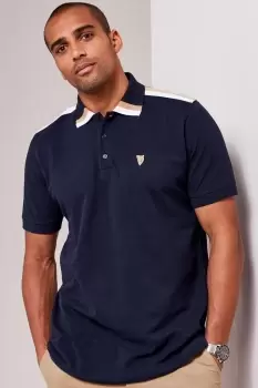 Image of Guinness Short Sleeve Shoulder Stripe Polo Shirt