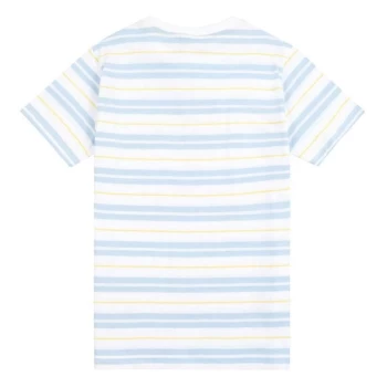 Image of Franklin and Marshall Thin Stripe T Shirt - White