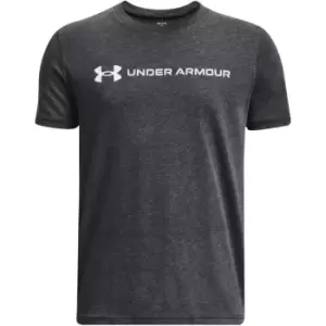 Image of Under Armour B Logo Wordmark Ss - Black