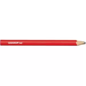 Image of Gedore RED 3301432 Craftsman pencil L.175mm oval red 12Stk. Carpenter pencil