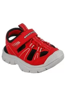 Image of Skechers Toddler Boys Relix Lightweight River Sandal, Red, Size 5 Younger