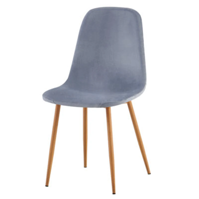 Image of Ds Living Luxe Dining Chair 4Pc Blue Mirage Wooden Printed Coating