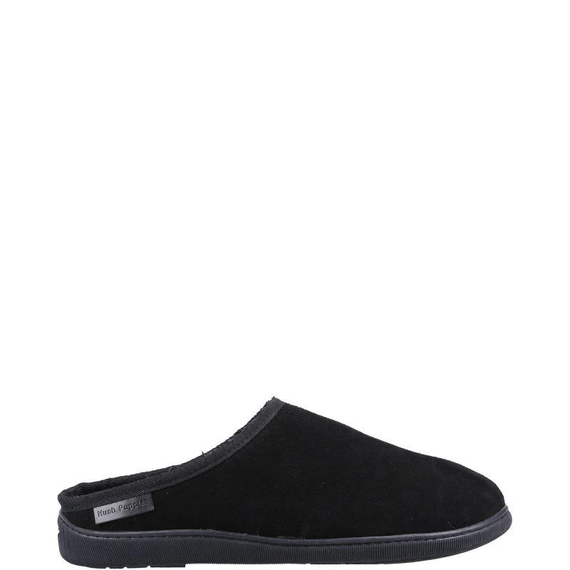 Image of Hush Puppies 'Ashton' Suede Slippers Black male