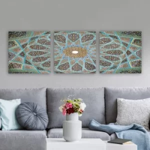Image of PPDR Multicolor Decorative Canvas Painting (3 Pieces)