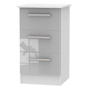 Image of Goodland 3-Drawer Cabinet - Grey