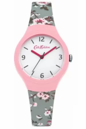 Image of Ladies Cath Kidston Trailing Rose Slate Blue Silicone Strap Watch CKL022P