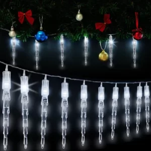 Image of LED Fairy Lights Icicles 10LEDs 6.2m