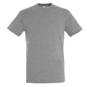 Image of SOLS Mens Regent Short Sleeve T-Shirt (M) (Grey Marl)