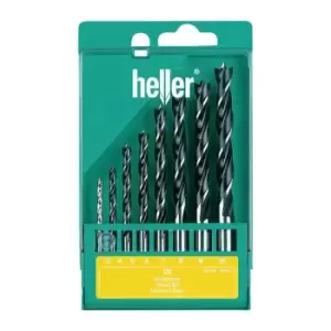 Image of Jeu de forets a bois CV 8 pieces D. 3 4 5 6 7 8 9 10 mm acier CV