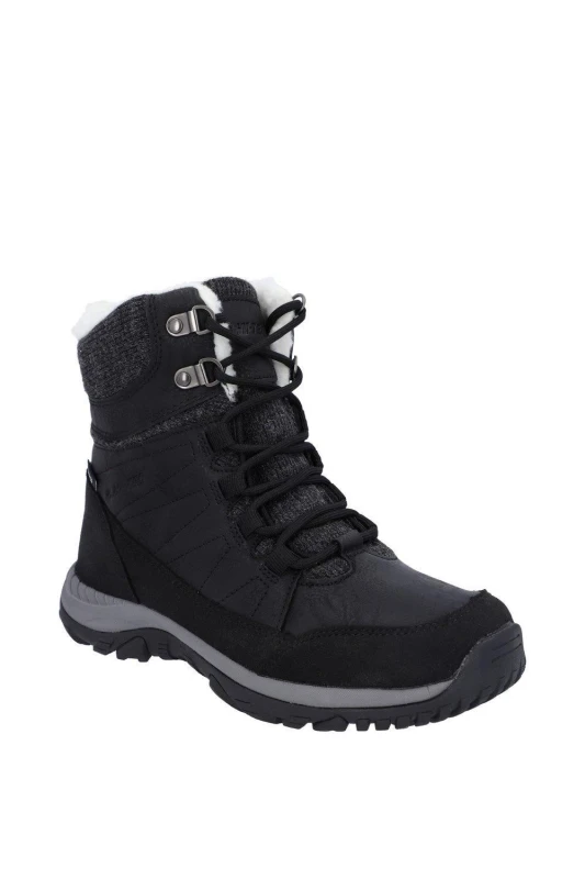 Image of Hi-Tec Womens Riva Mid Boots in Black Size: 6 Black Female 6