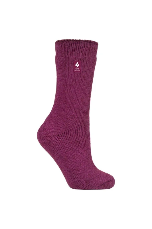 Image of Heat Holders Ladies 1 Pair Original Socks - Deep Fuchsia, Purple BSLHH24G1FUS21